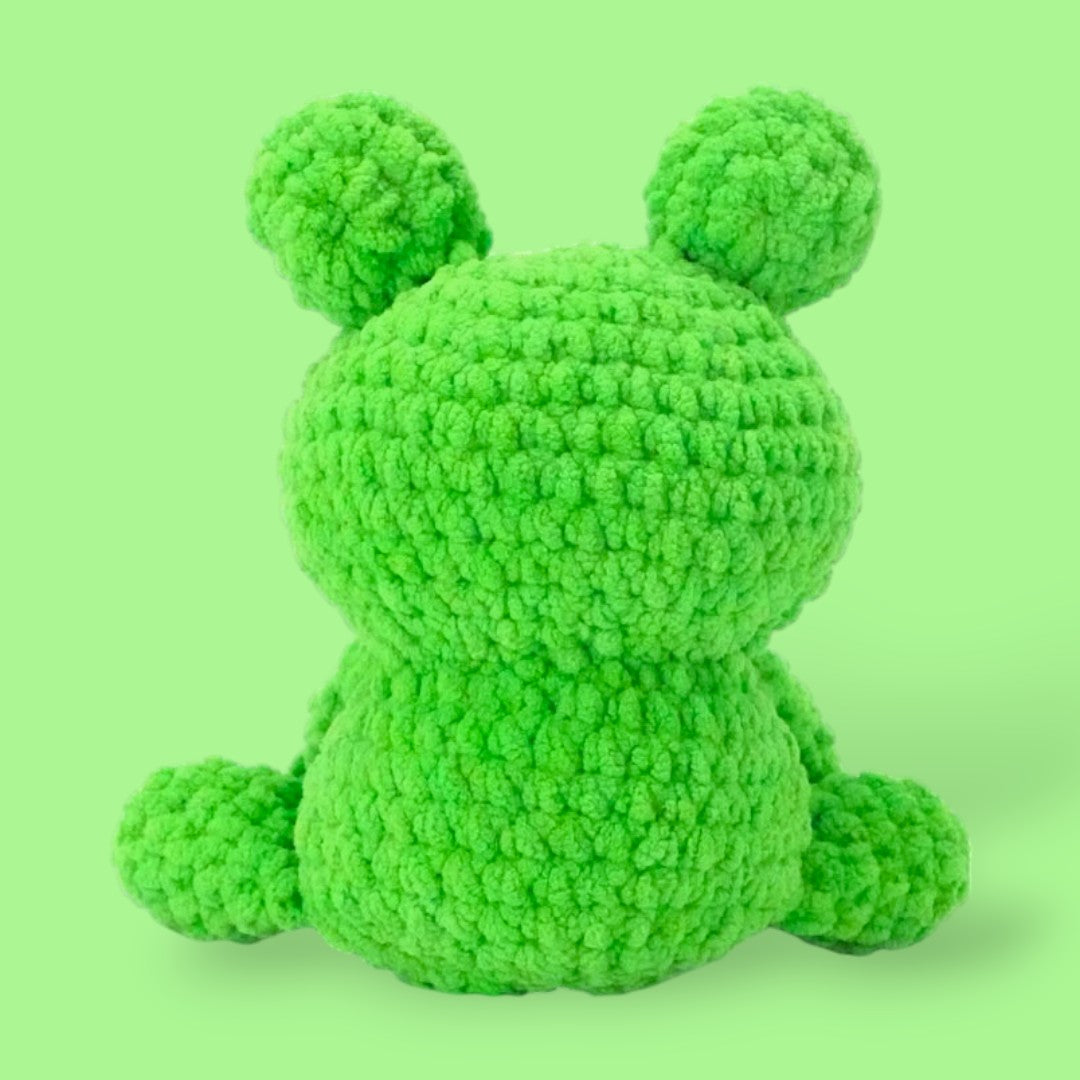 beginner crochet frog tutorial kit super easy