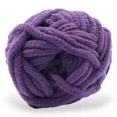 super bulky chenille yarn grape juice purple