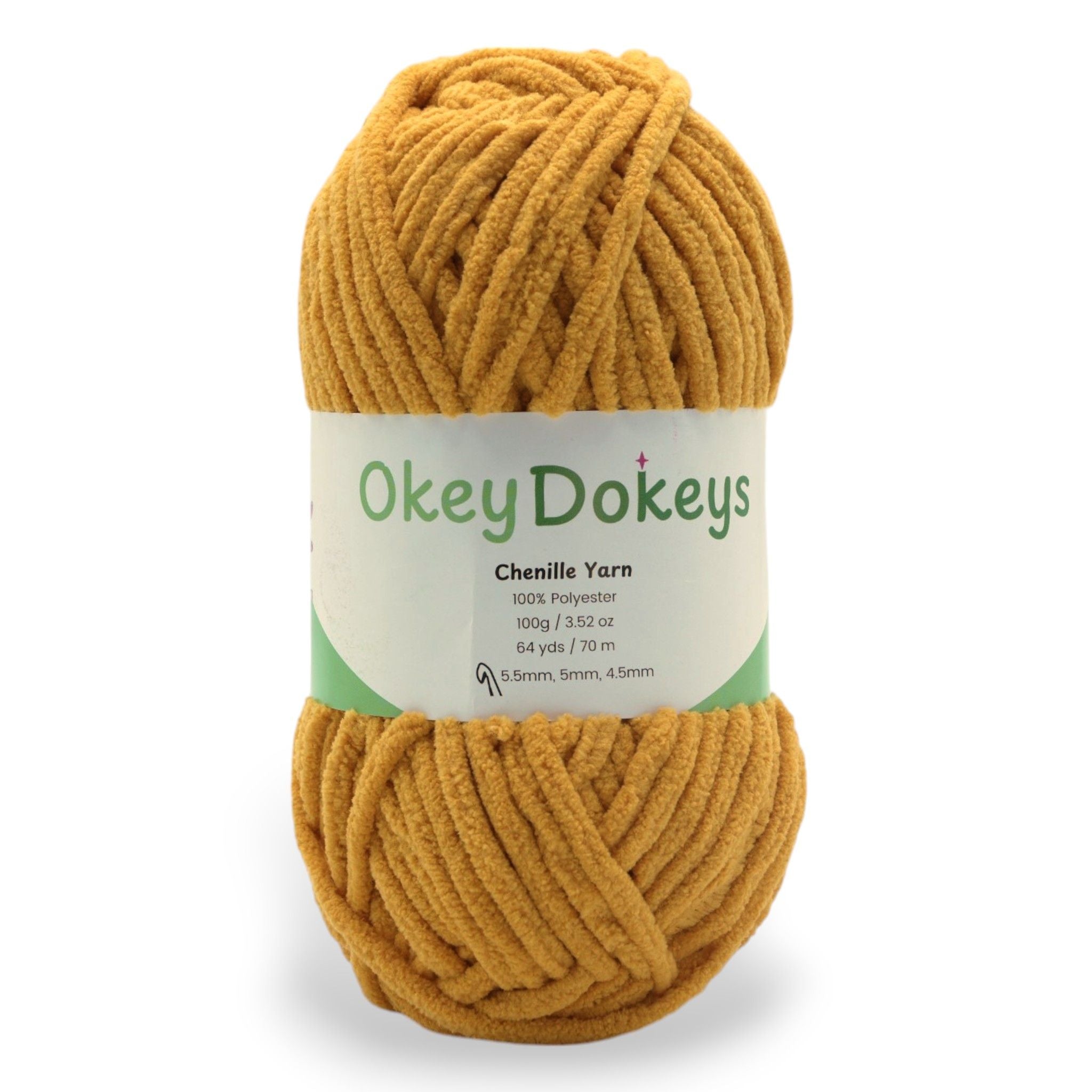 light yellow and orange 100g skein of yarn for knitting and crochet