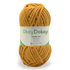 light yellow and orange 100g skein of yarn for knitting and crochet