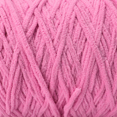 pink bulky chenille yarn close up image of the best chenille yarn in pink