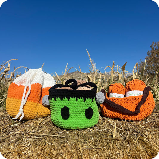 Crochet Trick-or-Treating Bags Pattern Only