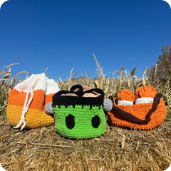 Crochet Trick-or-Treating Bags Pattern Only