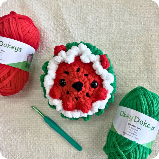 Crochet Watermelon Hedgehog Pattern Only
